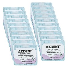 AZDENT Dental Orthodontic Buccal Tubes 1st 2nd Molar Tube Roth MBT 022 Bondable