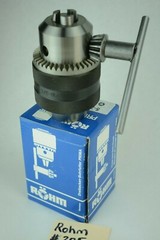 Rohm Germany Quality Precision Drill Chuck & Key 3/16″-3/4″ 4JT #4 Jacobs Taper