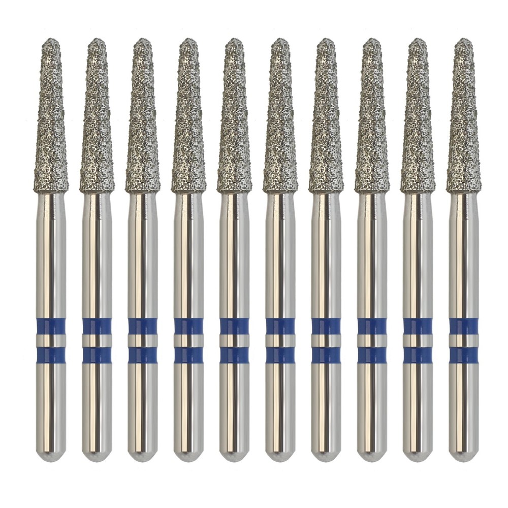 Zirconia Diamond Burs Round End Taper Cutter Medium Grit Z856/018M FG Multi-Use