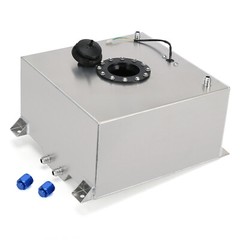 40L Litre 10 Gallon Aluminum Fuel Surge Cell Tank With Cap Sensor Foam Inside