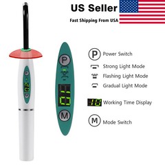 Lámpara de curado con luz LED curado dental Resina compuesta inalámbrica USA