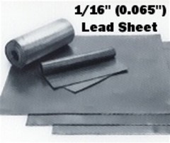 Sheet Lead-1/16 inch x 12 inches X 12 inches