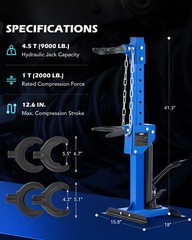 OMT Hydraulic Strut Spring Compressor 4.5 Ton 9920 LBS Auto Coil Compressor