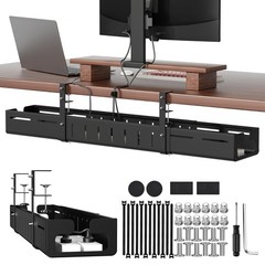 Sureup9 Under Desk Cable Management Tray Expandable 25.238.6 Heavy Duty Carbon