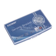 AZDENT Dental Orthodontic Ceramic Clear Brackets Braces Roth/MBT 022 Hooks 3-4-5