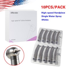 10 x US Ship 4 Hole Dental LED High Speed Handpiece E-generator Turbine ASkeadnt