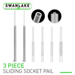 6Pcs Hollow End Roll Pin Tool Starter Punch Set Steel 1/16 5/64 3/32 1/8 5/32