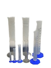 Lot of 10mL 25mL 50mL 100mL 250mL 500mL 1000mL Plastic TC/TD Graduated Cylinders