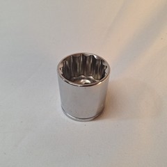 1/2 in Drive, 1 1/4 in Socket Size, 12-Point, Std, Chrome, WESTWARD 5MV38, 1.25