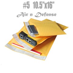 #5 10.5×16 Kraft Bubble Padded Envelopes Mailers Yellow Shipping Bag AirnDefense