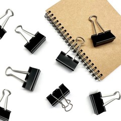Large Binder Clips 1.6-Inch (24 Pack), Big Paper Clamps Clips for Office Supplie