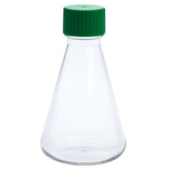 CELLTREAT 1000mL Erl. Flask, PETG, Solid Cap, 6/Case, Sterile #229812E