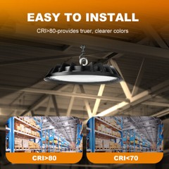 8 Pack 300W UFO Led High Bay Light Commercial Industrial Factory Light 90-277V