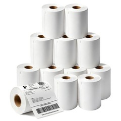 4×6 Thermal Labels Compatible with Dymo 4XL 1744907, 12 Rolls Perforated Post…