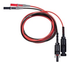 PVLEAD1 Solar to 4mm Test Lead Set, Solar Test Cables Wires 1000V/20A for Photo