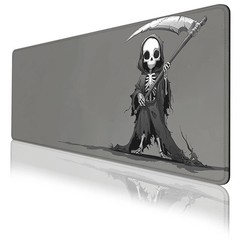 Cute Death Gaming Mouse Pad Cartoon Grim 31.5L x 11.8W inches,