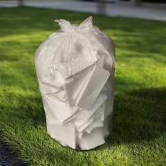 TYPLASTICS 20-30 Gallon Clear Trash Bags 30″ x 50 Count (Pack of 10),