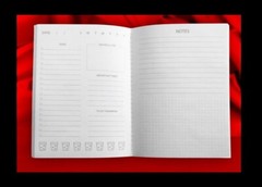 Task Planner Notebook Emerald Green 6”x8.25” undated Event Planner 112pg