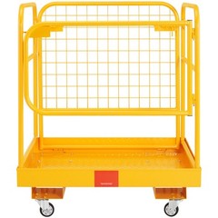VEVOR 36″x36″ Forklift Safety Cage Work Platform 1200lbs w/Wheels for Aerial