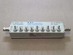 KAY Elemetrics 449A Attenuator DC- 1 GHz Zero Loss SMA 1 Watt 75 Ohms