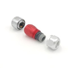2 Pin Power Connector Female Plug & Male Socket Outdoor Waterproof IP67 Metal