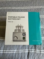 Portable Phlegm Suction Unit Vacuum Aspirator Machine H003-B NEW
