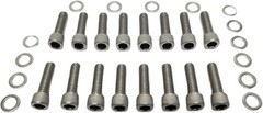 Stainless-Steel Intake Manifold Bolt Kit 3/8-16 1-1/4” BOLTS Compatible with V8