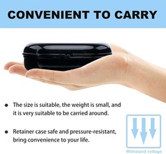Retainer Case with Vent Holes, 6 Pcs Denture Case, Tight Snap Lock Orthodonti…