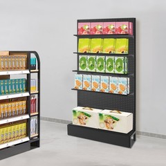 4 Shelves Modern End Shelf for Gondola Shelving Unit Retail Display Shelves SALE