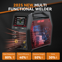 ARCCAPTAIN MIG205MP MIG Welder 9 IN 1 iControl APP Control 120/240V Dual Voltage