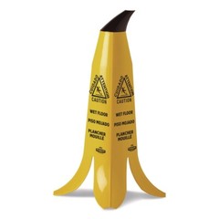 Impact B1001 11 x 11.15 x 23.25 Banana Wet Floor Cones – Yellow/Brown/Black New