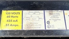 NEW Advance SM-140-S-TP Ballast, 120V, 60 Hz, 1-Lamp