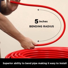 3/4″ x 100′ Red Expansion PEX A Tubing Oxygen Barrier for Radiant Floor Heating
