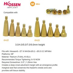 5Pcs US Dental Healing Abutment Mini Regular Platform compatible Osstem Hiossen