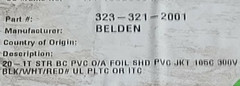 Belden Y64253 20/1T Shielded Triad Instrumentation Tray Cable E1 PLTC ITC 300V