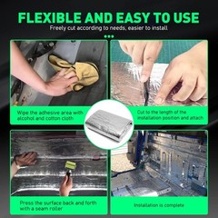 For Inner wall of ventilation duct Sound Deadener shock absorption Mat 19sqft