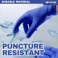 Beastek Nitrile Exam Gloves, 4.0 Mil 100 Pcs Medium, Medium (Blue Violet)