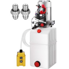 VEVOR Double Acting Hydraulic Pump for Dump Trailers Kit 12VDC 6 Quart Reservoir