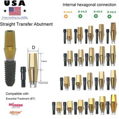 Hiossen ET Dental Titanium Locator Healing Abutment Transfer Impressions Analog