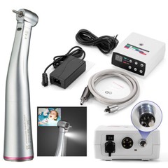 NSK Style Dental Electric Brushless Micro Motor +1:5 LED Contra Angle Hand piece