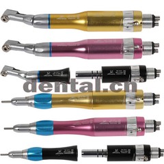 NSK Style Dental Slow Low Speed Contra Angle Straight Air Motor Handpiece 4 Hole