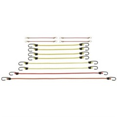 KEEPER 06313 Assorted 10-in 18-in 24-in 30-in & 36-in Round Bungee Cords 12-Pack