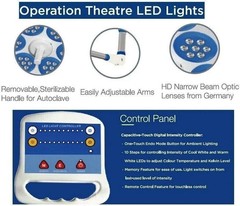 Common Arm Ceiling mounted Double Dome LED OT Light Surgical Operating Light