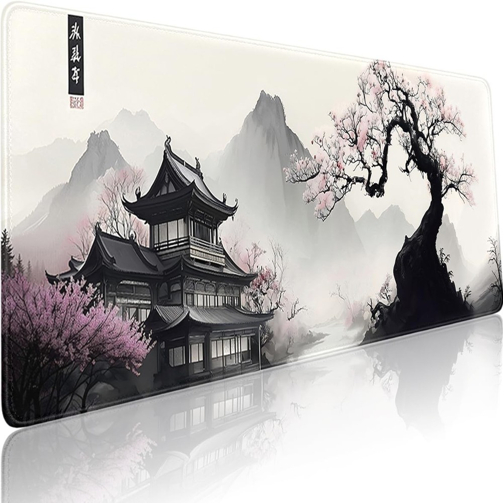 Watercolor Cherry Blossom 31.5L x 11.8W inches,