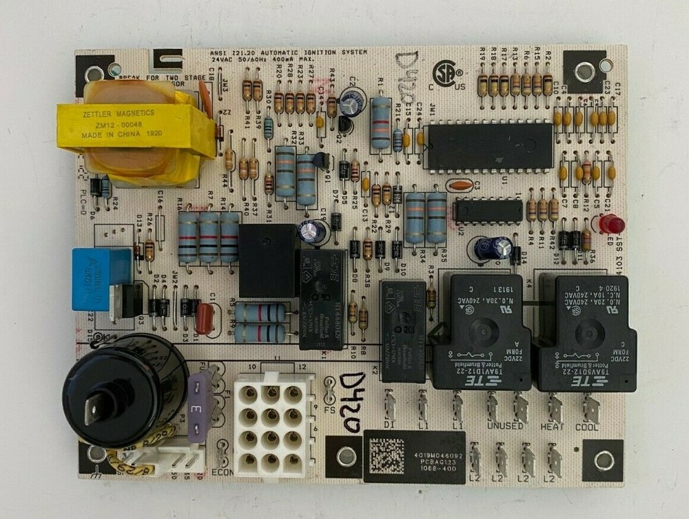 Honeywell 1068-400 Goodman Amana Control Circuit Board PCBAG123 #D420