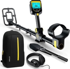 Professional 2000mAh Cordless Metal Detector with LCD & Waterproof Coil