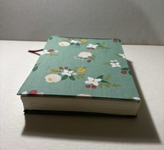 Handmade Flower Fabric – Arches Sketchbook Blank Book – 6.5 in. x 5 in.