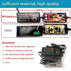 72W Power Supply Adjustable 3V ~ 24V Variable Universal Switching AC/DC Adapt…