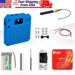 915MHz LoRa V3 ESP32 OLED Board + Antenna +3000mAh Battery + Case for Meshtastic