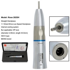 BEING Dental Slow Low Speed Straight Handpiece 1:1 Nose Cone Fiber Optic KAVO